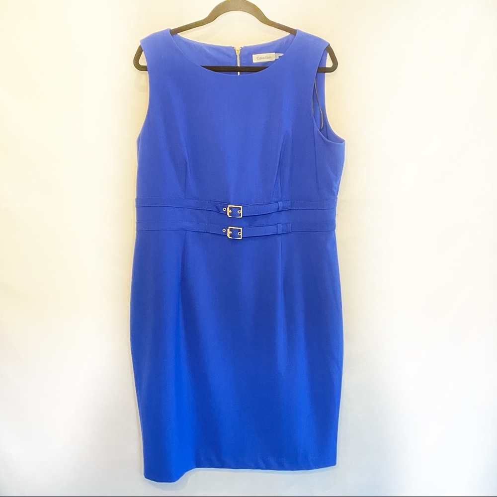 Blue Calvin Klein Sleeveless Dress size 16